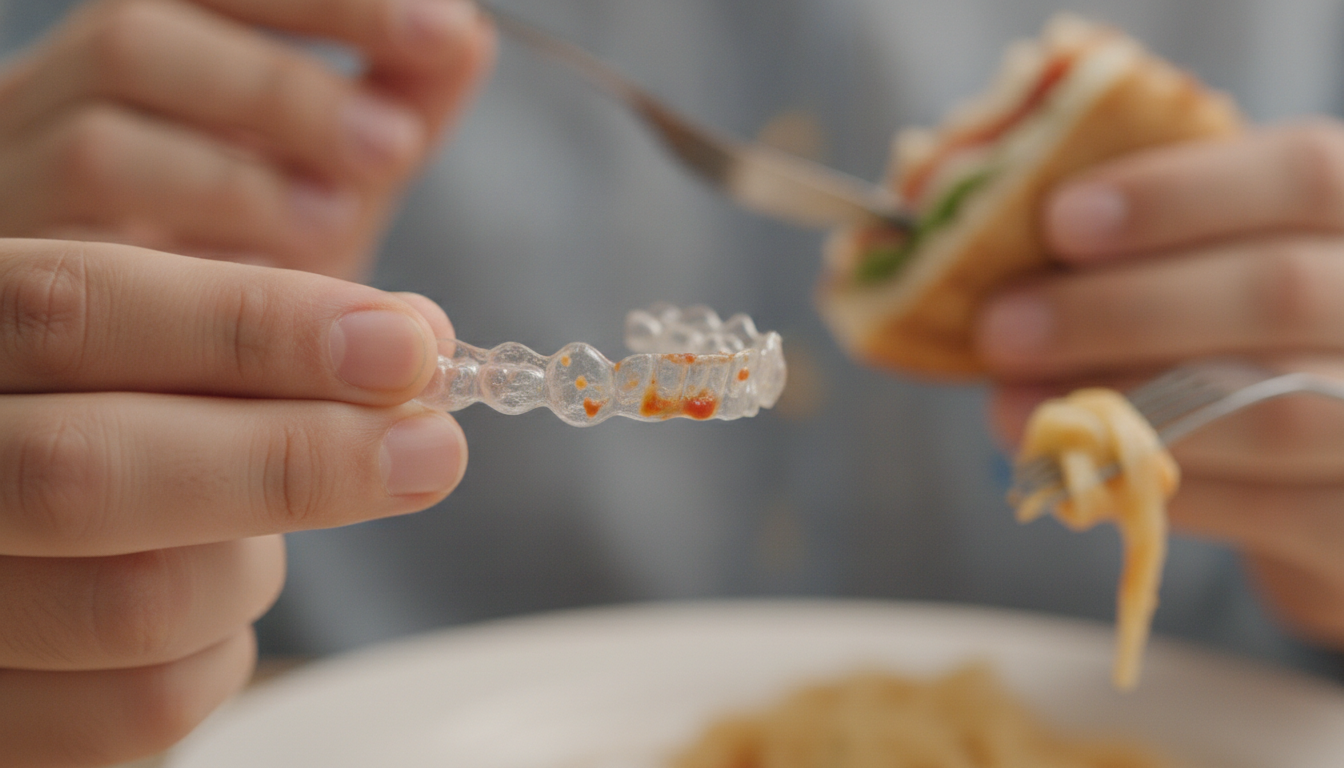 インビザライン装着中の食事は基本的に外すのが原則