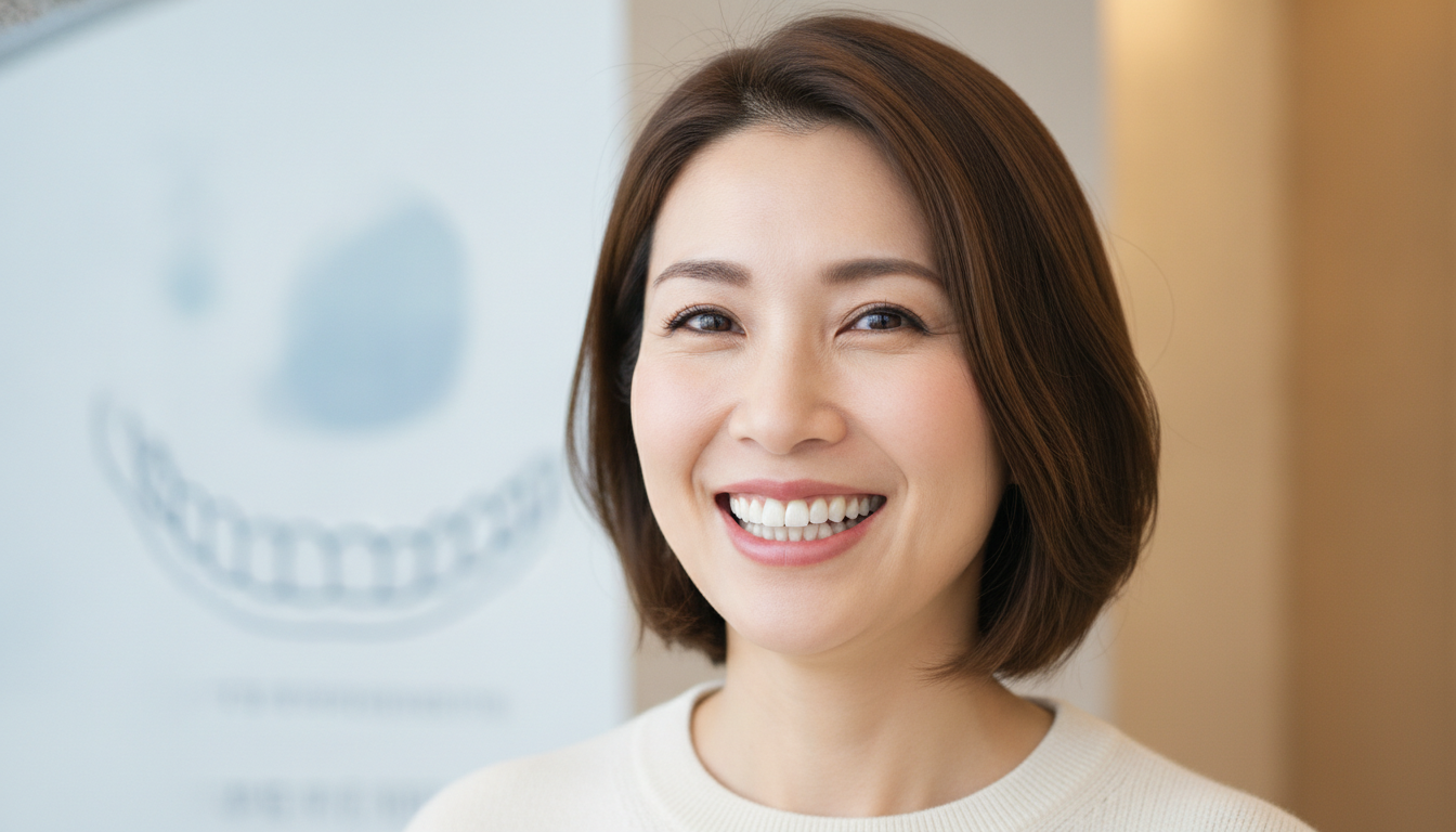 40代でも歯並びは治せます