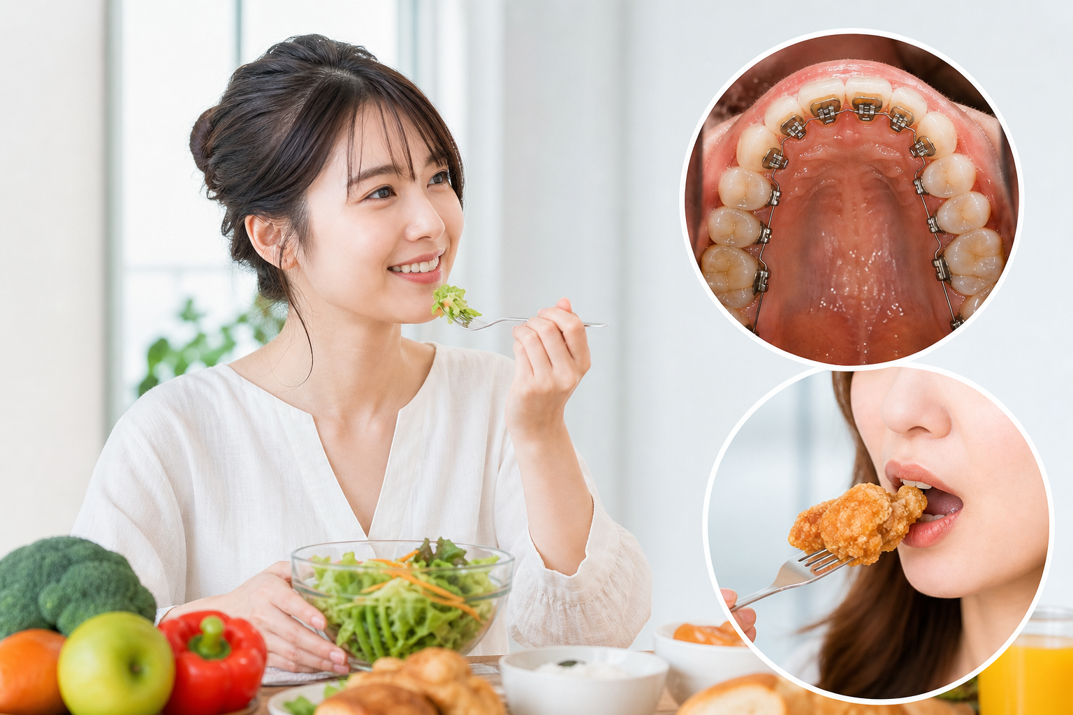 裏側矯正は「食べられない」ではなく「食べにくいものがある」が正確