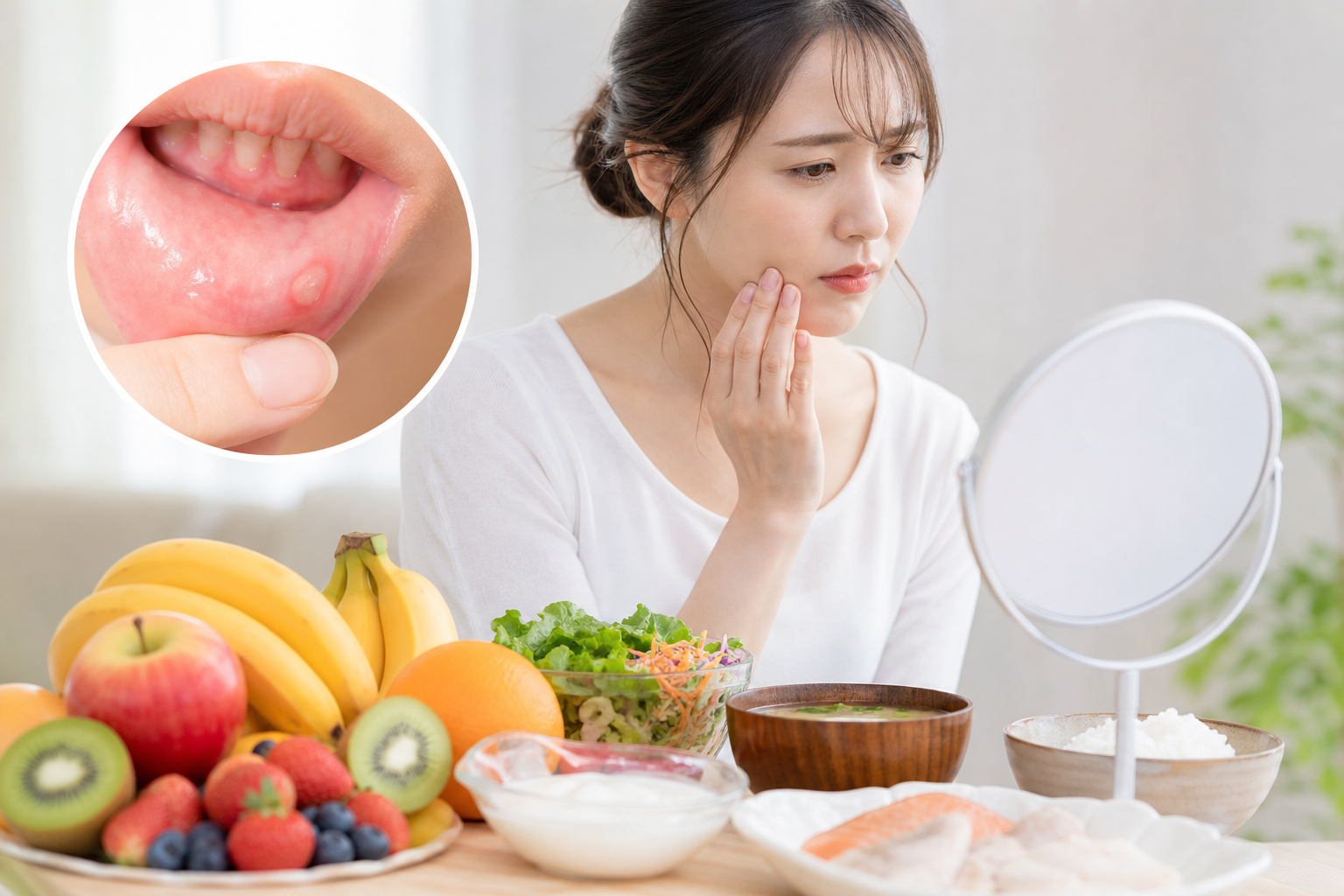 口内炎のときに避けるべき食べ物